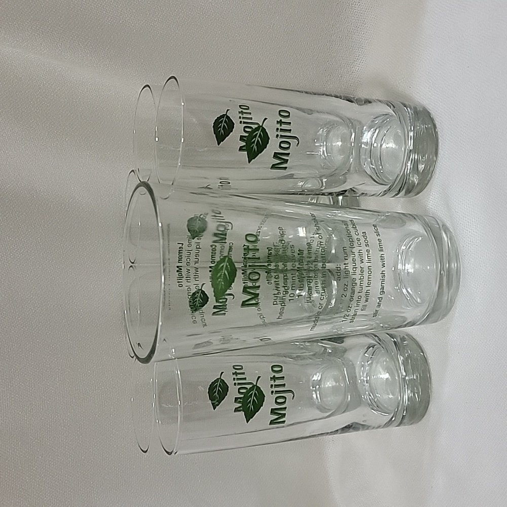 Set Of One Shaker And Six Mojito Glasses By Libbey